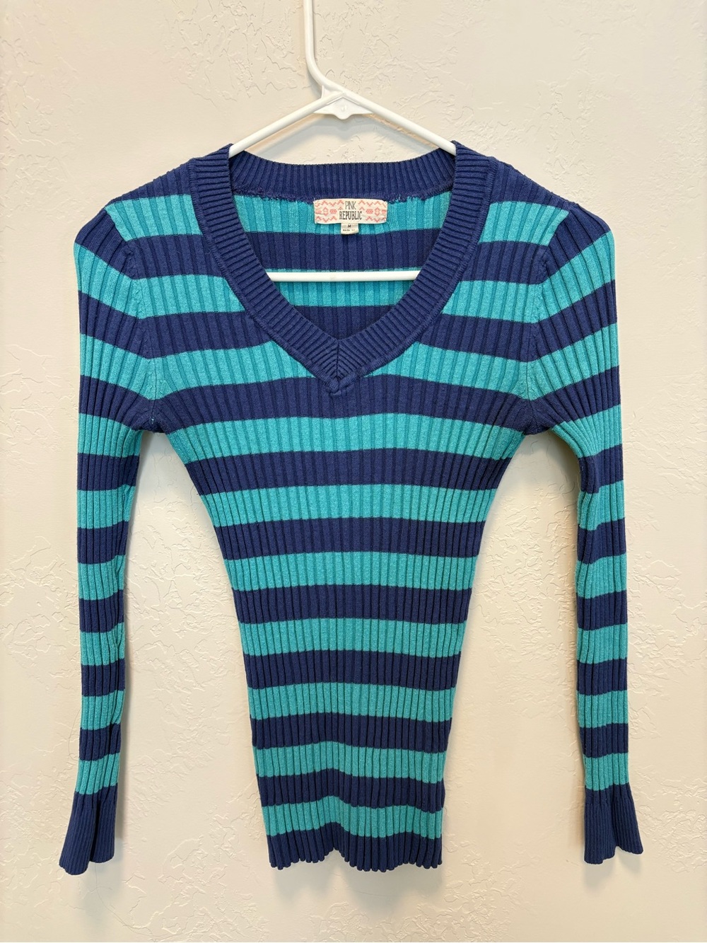 Striped V-Neck Sweater